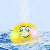 Gele baby badkamer spelen water bad speelgoed kinderen elektrische inductie sprinkler bal met licht & muziek