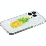 Voor iPhone 15 Pro IMD Shell Patroon TPU Telefoonhoesje (Ananas)