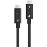 USB-C / TYPE-C MANNELIJKE AAN USB-C / TYPE-C MANNELIJKE MULTI-FUNCTIESOPBEREIKKABEL VOOR THUNDERBOLT 4  KABEL LENTSEN: 0.8M