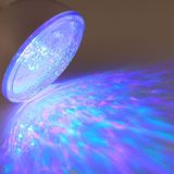 Hypnosis Ocean Wave Projector LED Night Light  12 LEDs USB Charge Novelty Atmosphere Lamp with Remote Control & 7 Light Modes  Support TF Card / Audio Input  Built-in 4 Hypnosis Music  DC 5V(White)