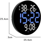 10-inch led digitale wandklok 2-kleuren groot scherm elektronische klok met temperatuurweergave