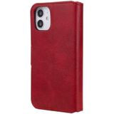 For iPhone 12 Classic Calf Texture PU + TPU Horizontal Flip Leather Case  with Holder & Card Slots & Wallet(Red)