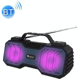 NewRixing NR-2029FMD TWS LED Flashlight Bluetooth Speaker  Support TF Card / FM / 3.5mm AUX / U Disk / Hands-free Calling(Blue)