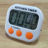 Digitale keuken timer elektronische alarm magnetische backing met LCD-display voor koken bakken sport games Office (oranje)