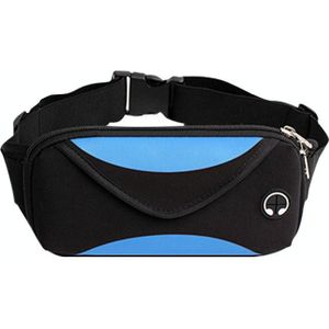 3 PCS Outdoor Sports Waist Bag Anti-Lost Mobile Phone Bag Running Riding Multifunctional Water Bottle Bag(Dark Blue)