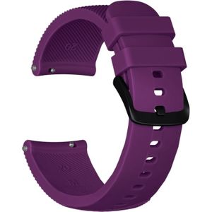 Crazy Horse Texture Silicone Wrist Strap for Huami Amazfit Bip Lite Version 20mm (Purple)