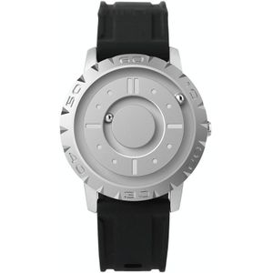 EUTOUR E030 Magnetic Ball Heren Bezelvrij Design Horloge (Zilver)