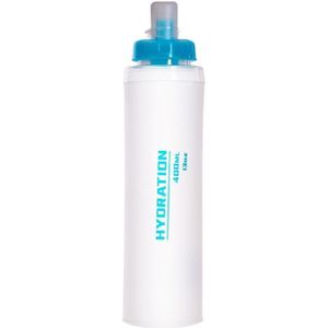 AFISHTOUR TPU Outdoor Sports Soft Water Bag Marathon Water Bottle Folding Water Bag  Capacity: 400ml (Transparent)