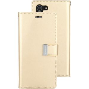 For Samsung Galaxy S21 5G GOOSPERY RICH DIARY PU + TPU Crazy Horse Texture Horizontal Flip Leather Case with Card Slots & Wallet (Gold)