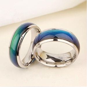 Fine Jewelry Mood Ring Color Change Emotion Feeling Mood Ring Changeable Band Temperature Ring  Ring Size:17mm
