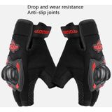 BSDDP A010B Summer Half Finger Cycling Gloves Anti-Slip Breathable Outdoor Sports Hand Equipment  Size: L(Orange)