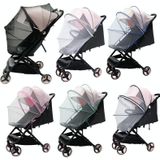 Summer Stroller Mosquito Net Full Cover Multi-Purpose Encrypted Trolley Mosquito Net(Black Net)