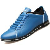 Mannen mode Britse stijl sportschoenen  maat: 46 (blauw)