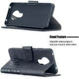 For Nokia 5.3 Matching Color Crocodile Texture Horizontal Flip PU Leather Case with Wallet & Holder & Card Slots(Black)