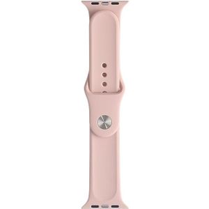 For Apple Watch Series 5 & 4 44mm / 3 & 2 & 1 42mm Mutural Liquid Silicone Watchband(Pink)
