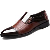 Mannen Business jurk puntige teen slip-on schoenen  grootte: 44 (bruin)