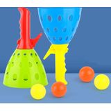 2 Sets Kinderen Speelgoed Katapult Bal Parent-Child Outdoor Bouncy Ball Game Kit  Random Color Delivery (4 Katapulten + 8 ballen)