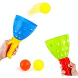2 Sets Kinderen Speelgoed Katapult Bal Parent-Child Outdoor Bouncy Ball Game Kit  Random Color Delivery (4 Katapulten + 8 ballen)