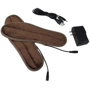 USB Electric Powered verwarmde inlegzolen houden voeten Warm Pad met USB kabel & Power Adapter  grootte: 39-40 yard(Brown)