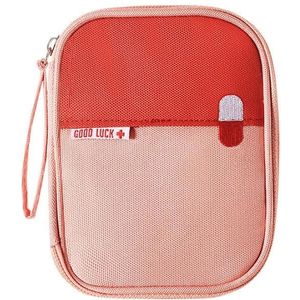 2 PCS J200047 Outdoor Travel Portable Medical Bag Large-capacity Portable Car Home First Aid Kit  Size: 11x2x14cm(Pink)