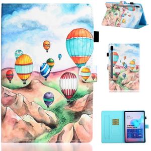 For Galaxy Tab S6 T860 Painted Horizontal Flat Leather Case with Sleep Function & Card Slot & Buckle Anti-skid Strip & Bracket & Wallet(Balloon)