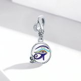 S925 Sterling Silver Egyptian Twin Eyes Pendant DIY Bracelet Necklace Accessories