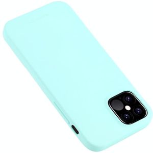 For iPhone 12 Pro Max GOOSPERY SOFT FEELING Liquid TPU Shockproof Soft Case(Mint Green)