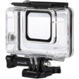 PULUZ 45m Underwater Waterproof Housing Diving Case for GoPro HERO7 Silver / HERO7 White  with Buckle Basic Mount & Screw(Transparent)