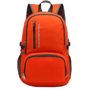 YOBAN Y-1448 Lightweight Outdoor Sports Folding Backpack Waterproof Cycling Hiking Camping Travel Backpack(Orange)