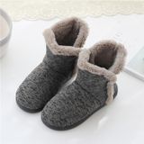 Herfst en winter high-top mannen katoenen slippers en fluwelen platform indoor warme schoenen  maat:43-44