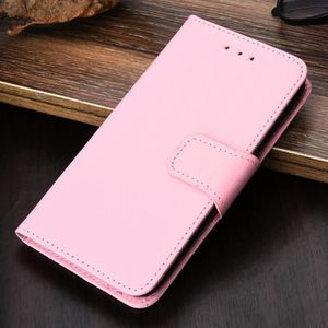 Voor Samsung Galaxy A72 5G / 4G Crystal Texture Horizontale Flip Lederen Case met Houder & Card Slots & Wallet (Pink)