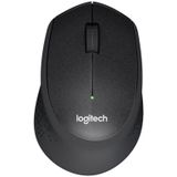 Logitech M330 Wireless Optical Mute Mouse with Micro USB Receiver (Black)
