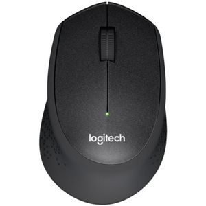 Logitech M330 Wireless Optical Mute Mouse with Micro USB Receiver (Black)