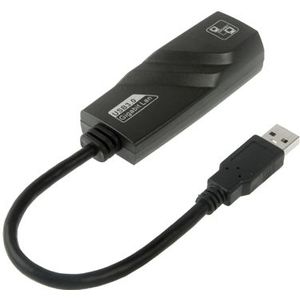 USB 3.0 10 / 100 / 1000Mbps Ethernet Adapter for Laptops  Plug and play(Black)