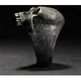 C56213 2st Punk Vintage Skull Ring Horror Skull Ring Mannen Gift  Maat: 9 (Zilver)