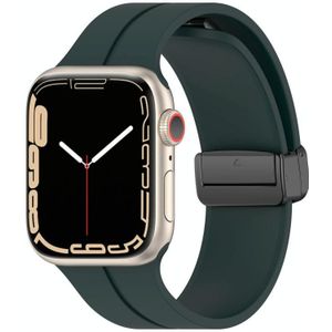 Effen kleur siliconen horlogeband voor Apple Watch Ultra 49 mm / serie 8 & 7 45 mm / SE 2 & 6 & SE & 5 & 4 44 mm