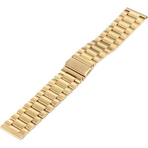 For Fitbit Blaze Smart Watch Butterfly Buckle 3 Beads Stainless Steel Watchband(Gold)