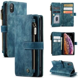 Caseme-C30 PU + TPU Multifunctionele Horizontale Flip Lederen Case met Houder & Card Slot & Portemonnee & Zipper Pocket voor iPhone XS / X