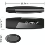 ORICO USB Solid State Flash Drive  Lezen: 520 MB/s  Schrijven: 450 MB/s  Geheugen: 128 GB  Poort: Type-C
