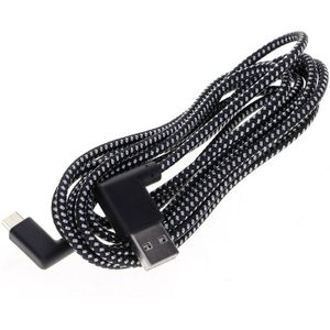 2m 2A USB to USB-C / Type-C Nylon Weave Style Double Elbow Data Sync Charging Cable  For Galaxy S8 & S8 + / LG G6 / Huawei P10 & P10 Plus / Xiaomi Mi 6 & Max 2 and other Smartphones