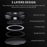 Voor Samsung Galaxy Z Flip5 ENKAY Hat-Prince 9H achterlens aluminiumlegering gehard glasfilm
