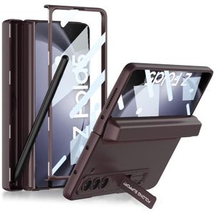 Voor Samsung Galaxy Z Fold5 GKK magnetische volledige dekking telefoon flip case met pennendoos