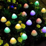 5m 20 LED's Solar Mushroom Lawn Light Outdoor Waterdichte Tuin Villa Landschap Decoratieve String Lights (kleurrijk licht)