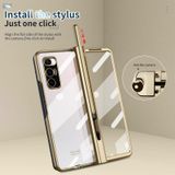 For Xiaomi Mi Mix Fold Full Body Electroplating Hinge Phone Case with Stylus(Gold)