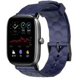 Voor Amazfit GTS 2 Mini 20 mm voetbalpatroon effen kleur siliconen horlogeband