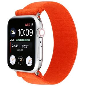 Elastische nylon gevlochten horlogeband voor Apple Watch Ultra 49 mm / serie 8 & 7 45 mm / SE 2 & 6 & SE & 5 & 4 44 mm / 3 & 2 & 1 42 mm