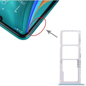 SIM Card Tray + SIM Card Tray + Micro SD Card Tray for Huawei Enjoy 10e / Honor Play 9A (Blue)
