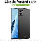 Voor Oppo vind X5 Lite / Reno7 Global Mofi Frosted PC Ultra-Thin Hard Case (Black)