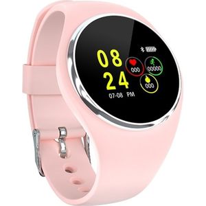 DK01 1.0 inch TFT Color Screen IP67 Waterproof Bluetooth Smartwatch  Support Call Reminder/ Heart Rate Monitoring /Blood Pressure Monitoring/ Sleep Monitoring (Pink)