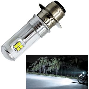 Motorcycle Headlights 750LM 6000K White H6M/P15D 40W 8-LED Bulbs  DC 12-24V